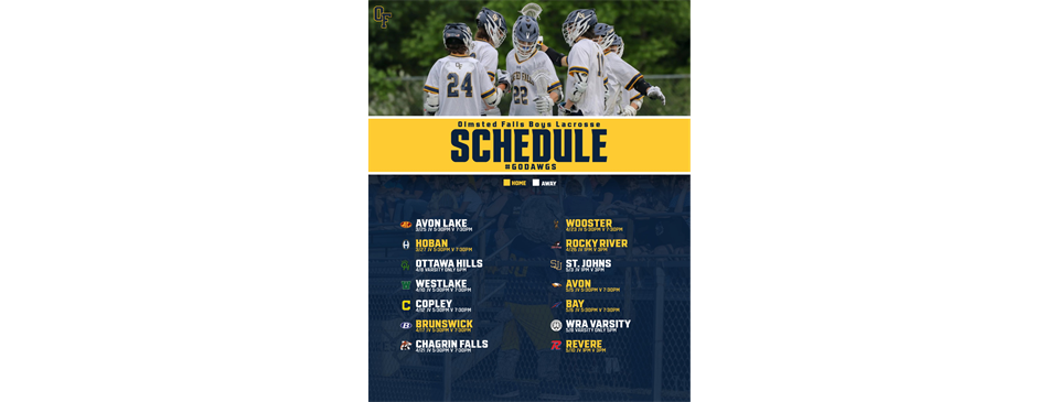 OFHS Boys Schedule